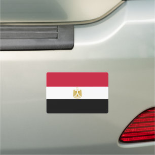 National Flag of Egypt Rectangle Car Magnet