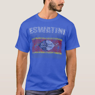 National Flag of Eswatini souvenir gift for men wo T-Shirt