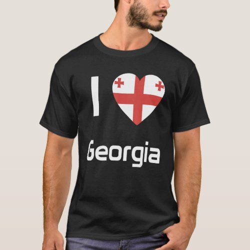 National Flag of Georgia souvenir  for men women 1 T_Shirt
