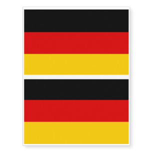 National Flag of Germany Temporary Tattoos