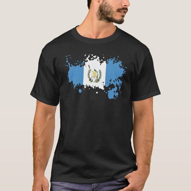 National Flag of Guatemala souvenir  for men women T-Shirt (Front)