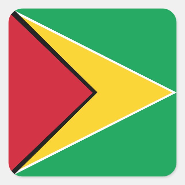 National Flag of Guyana Square Sticker (Front)