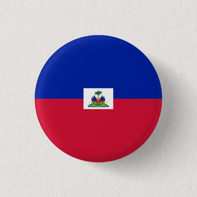 National Flag of Haiti Button (Front)