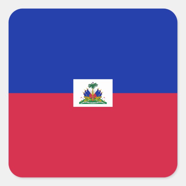 National Flag of Haiti Square Sticker (Front)