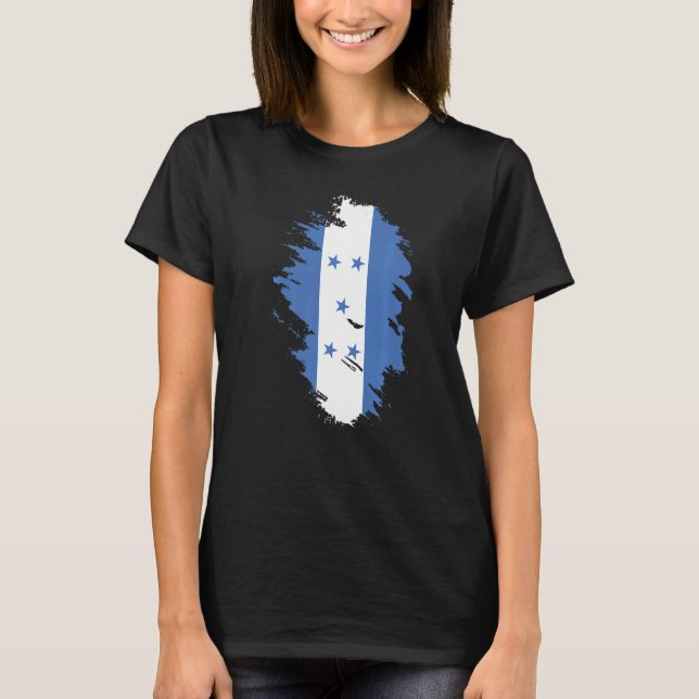 National Flag of Honduras souvenir  for men women T-Shirt (Front)