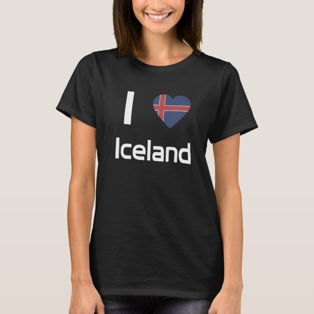 National Flag of Iceland souvenir  for men women   T-Shirt (Front)