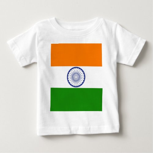 National Flag of India Ashoka Chakra Baby T_Shirt