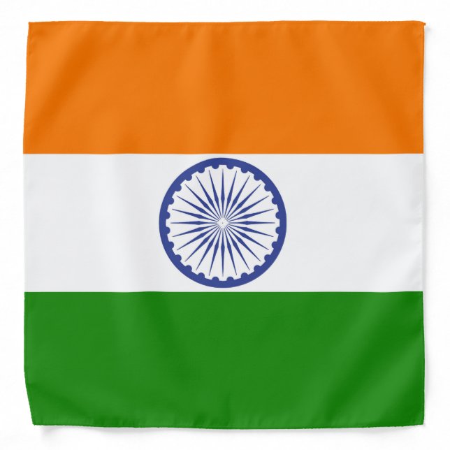 National Flag of India Ashoka Chakra Bandana (Front)