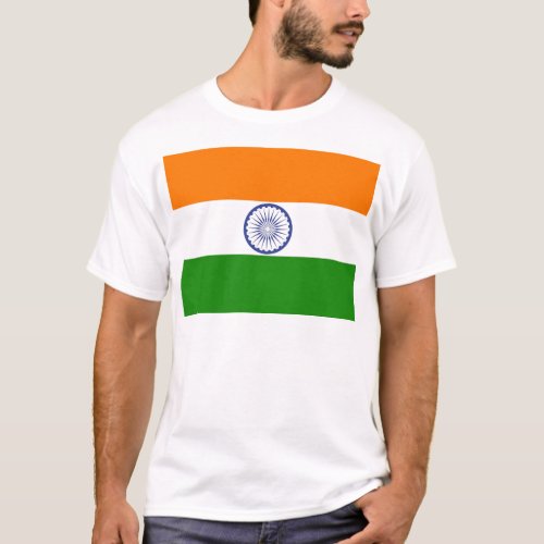 National Flag of India Ashoka Chakra T_Shirt