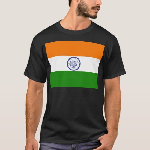 National Flag of India Ashoka Chakra T_Shirt