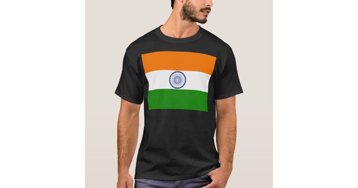 National Flag of Ashoka Chakra T-Shirt | Zazzle