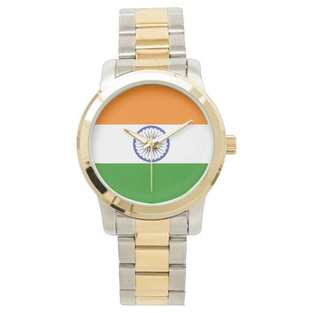 National Flag of India Ashoka Chakra Watch (Front)