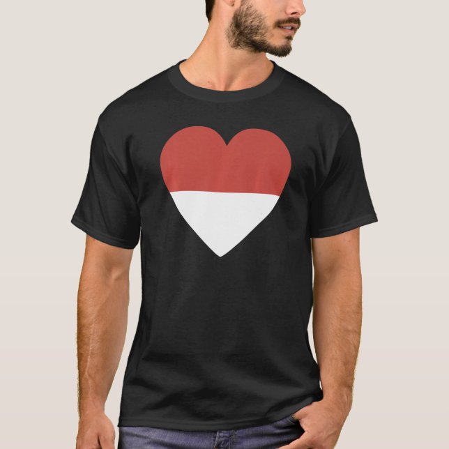 National Flag of Indonesia souvenir  for men women T-Shirt (Front)