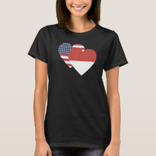 National Flag of Indonesia souvenir  for men women T-Shirt