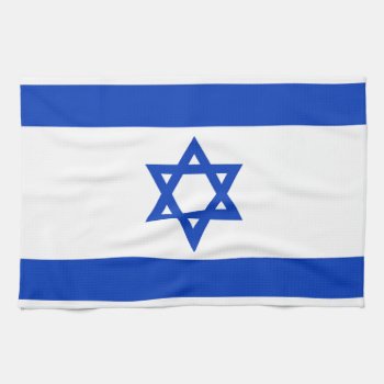 National Flag Of Israel - Authentic Version Kitchen Towel by Lonestardesigns2020 at Zazzle