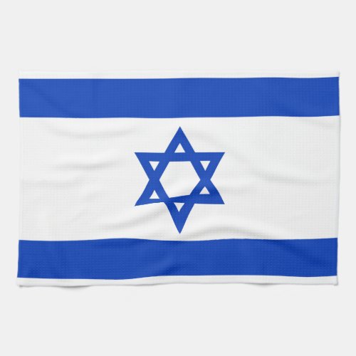 National flag of Israel _ Authentic version Kitchen Towel