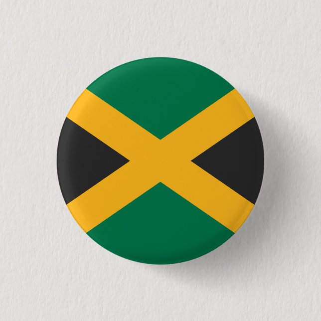 National flag of Jamaica Button (Front)
