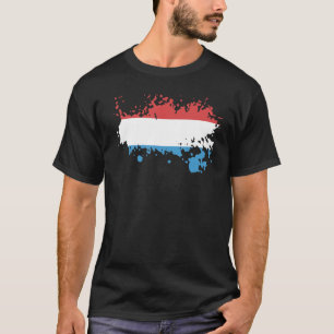 National Flag of Luxembourg souvenir for men wome T-Shirt