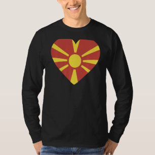 National Flag of Macedonia souvenir for men women T-Shirt
