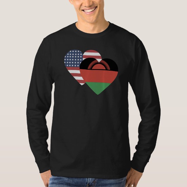 National Flag of Malawi souvenir  for men women  1 T-Shirt (Front)