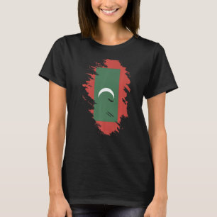 National Flag of Maldives souvenir for men women T-Shirt