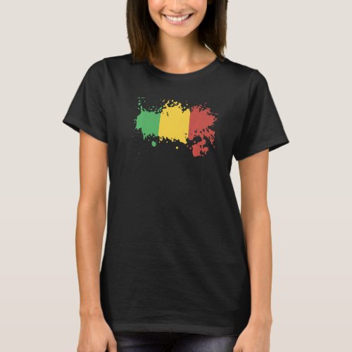 National Flag of Mali souvenir  for men women T_Shirt