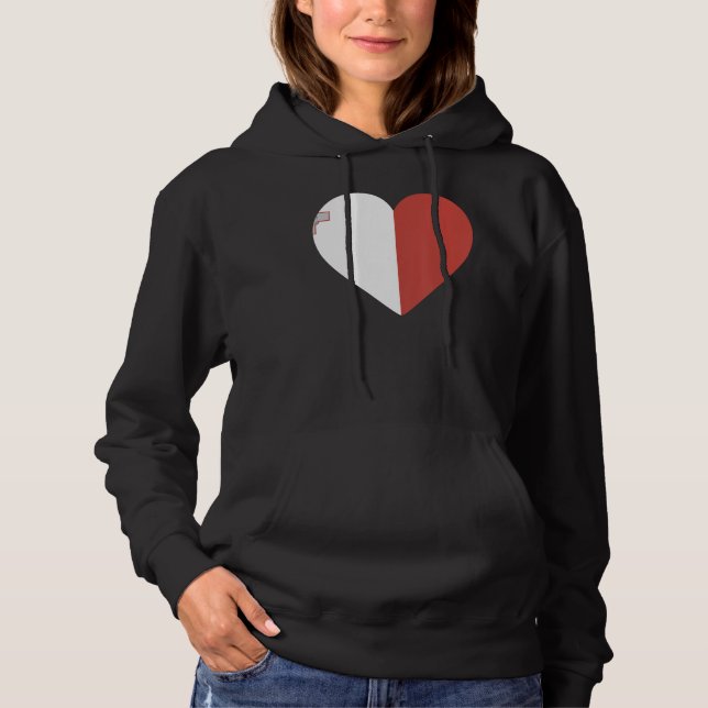 National Flag of Malta souvenir  for men women 3 Hoodie (Front)