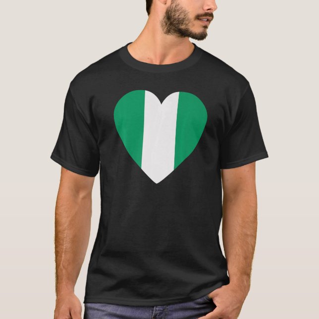 National Flag of Nigeria souvenir  for men women   T-Shirt (Front)