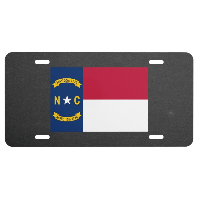 National Flag of North Carolina License Plate (Front)