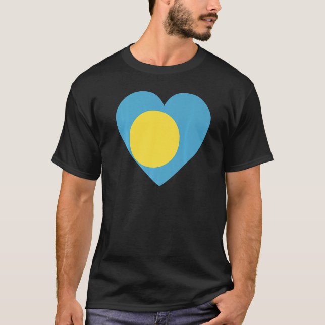 National Flag of Palau souvenir  for men women  2 T-Shirt (Front)