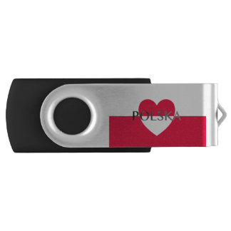 National Flag of Poland - Rzeczpospolita Polska Flash Drive