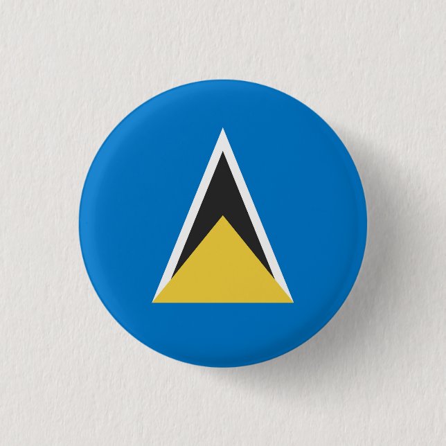 National flag of Saint Lucia Button (Front)