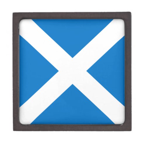 National Flag of Scotland Saint Andrews Cross Jewelry Box
