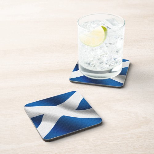 National Flag of Scotland  St Andrew Patriotic Beverage Coaster