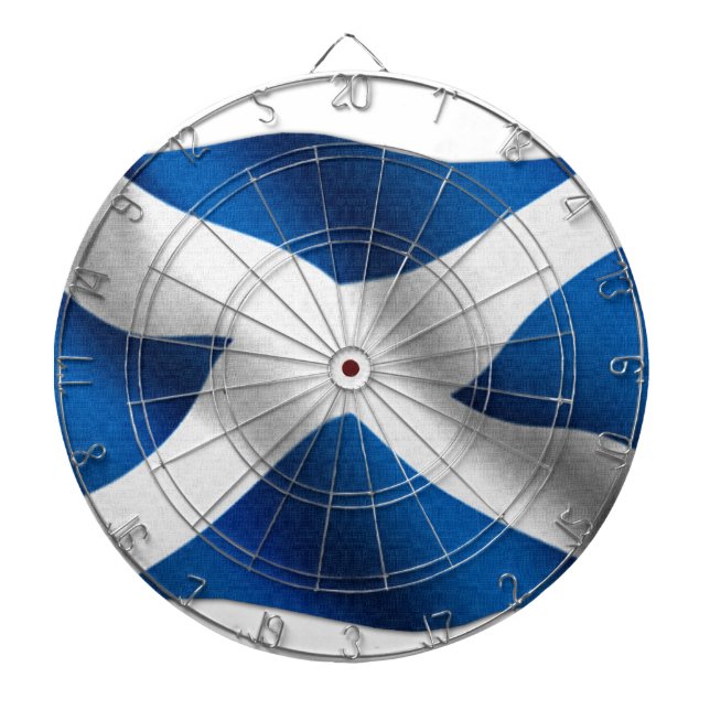 National Flag of Scotland & St Andrew Patriotic Dart Board (Front)