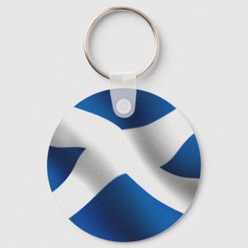 National Flag of Scotland  St Andrew Patriotic Keychain