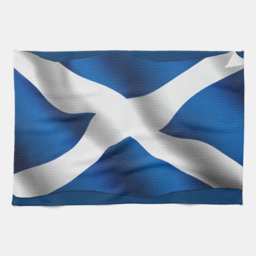 National Flag of Scotland  St Andrew Patriotic Kitchen Towel