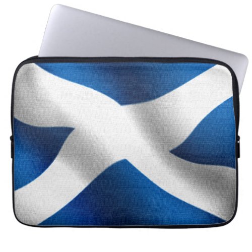 National Flag of Scotland  St Andrew Patriotic Laptop Sleeve