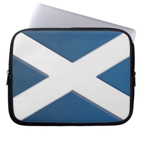 National Flag of Scotland  St Andrew Patriotic Laptop Sleeve