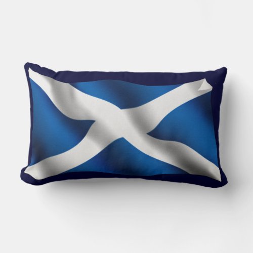 National Flag of Scotland  St Andrew Patriotic Lumbar Pillow