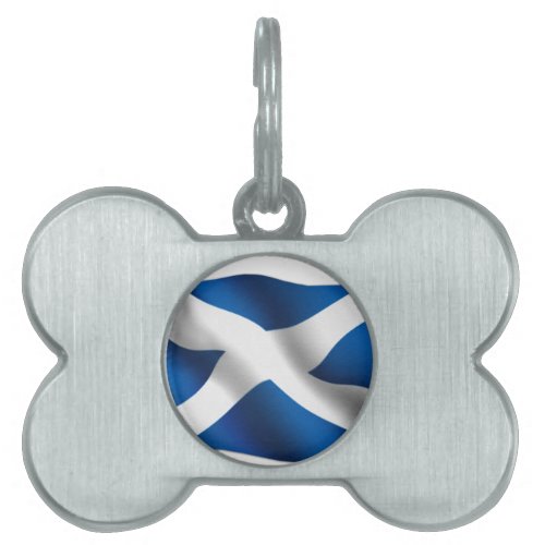 National Flag of Scotland  St Andrew Patriotic Pet Tag