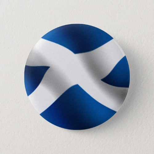 National Flag of Scotland  St Andrew Patriotic Pinback Button