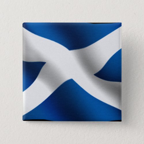 National Flag of Scotland  St Andrew Patriotic Pinback Button