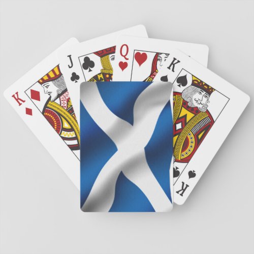 National Flag of Scotland  St Andrew Patriotic Poker Cards
