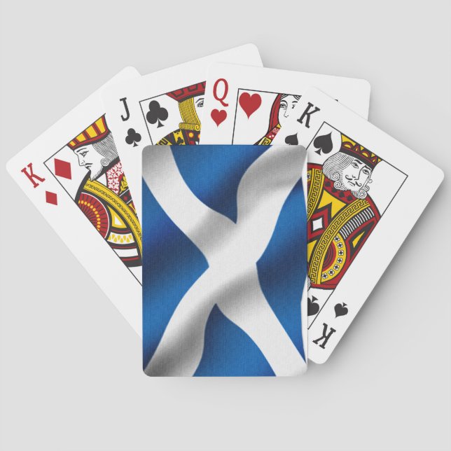 National Flag of Scotland & St Andrew Patriotic Poker Cards (Back)