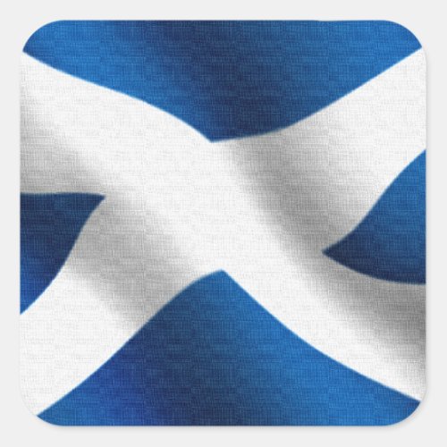 National Flag of Scotland  St Andrew Patriotic Square Sticker