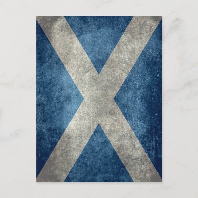 National flag of Scotland - Vintage version Postcard (Front)