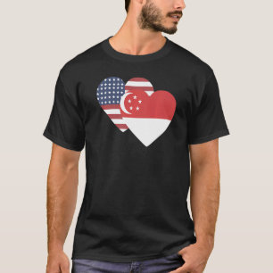 National Flag of Singapore souvenir for men women T-Shirt
