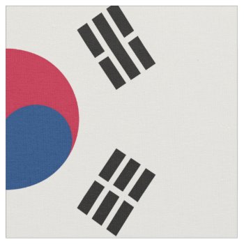 National Flag Of South Korea Fabric by Lonestardesigns2020 at Zazzle