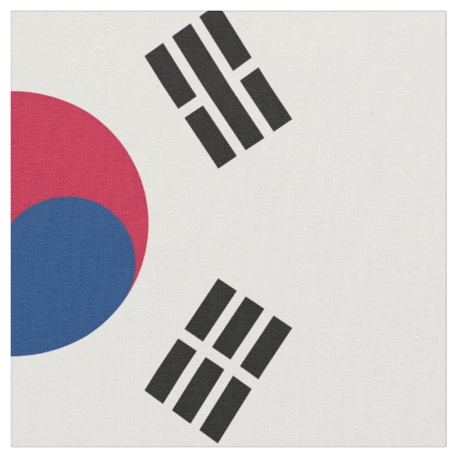 National flag of South Korea Fabric (Close Up)